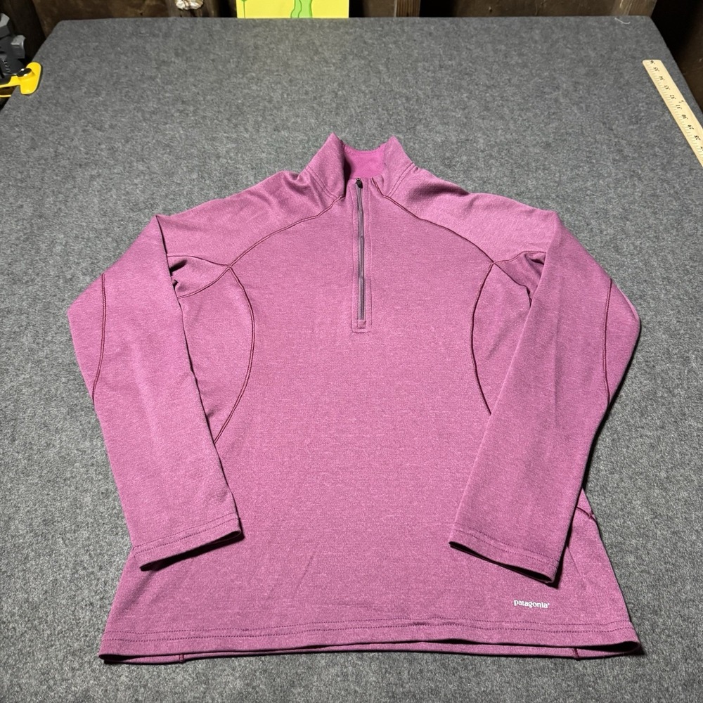 Patagonia Capilene 3 Pullover Top Womens‎ XS Pink Base Layer Midweight 1/4 Zip